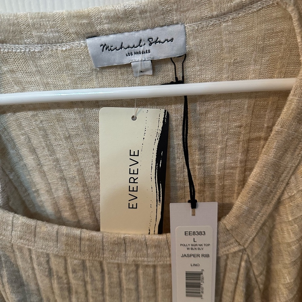 Michael Stars size Large - Polly Square Neck Top